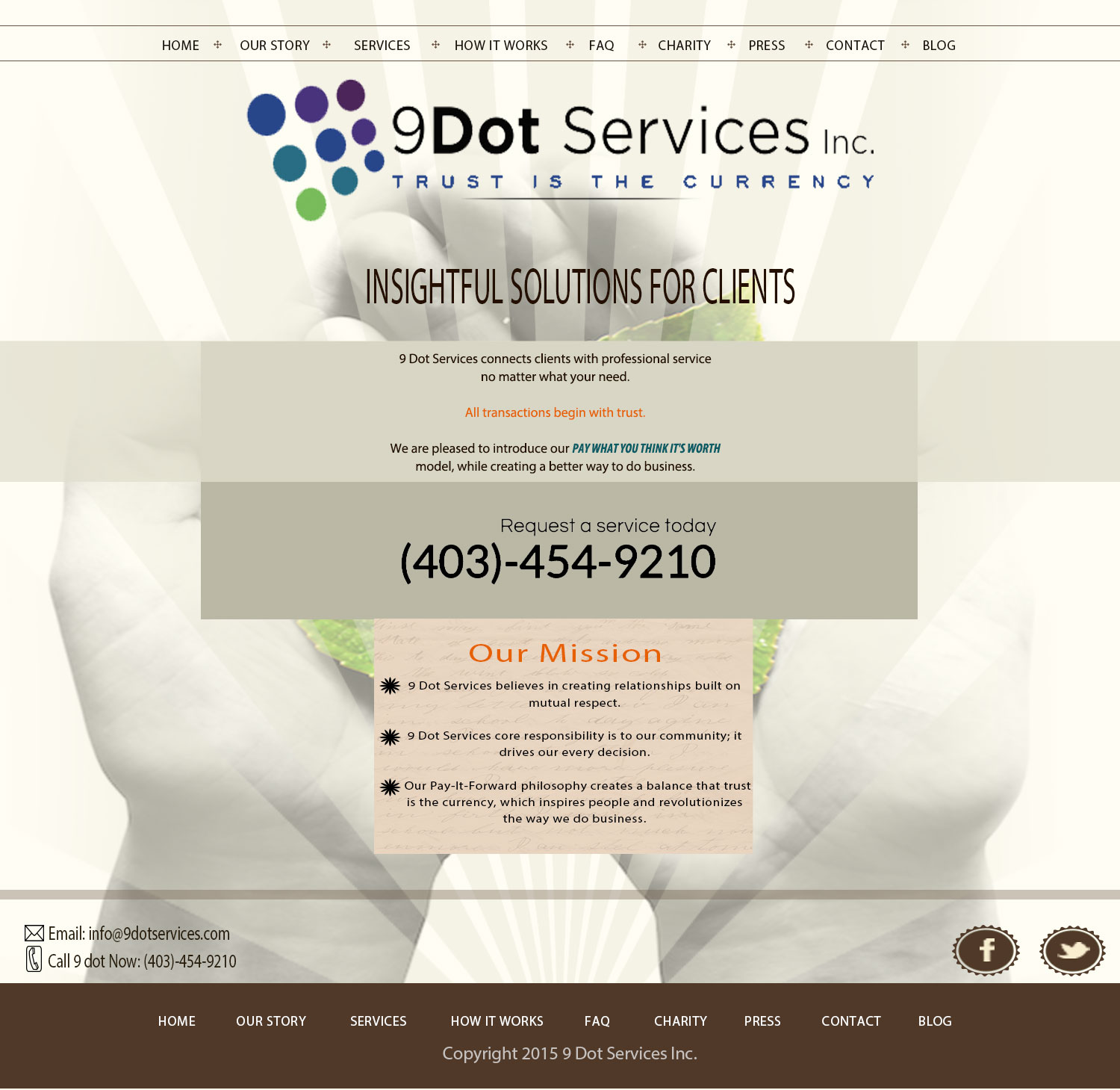 Web Design par hspyres pour 9 Dot Services Inc. | Design #9273947