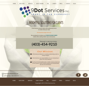 Web Design by hspyres for 9 Dot Services Inc. | Design: #9273947