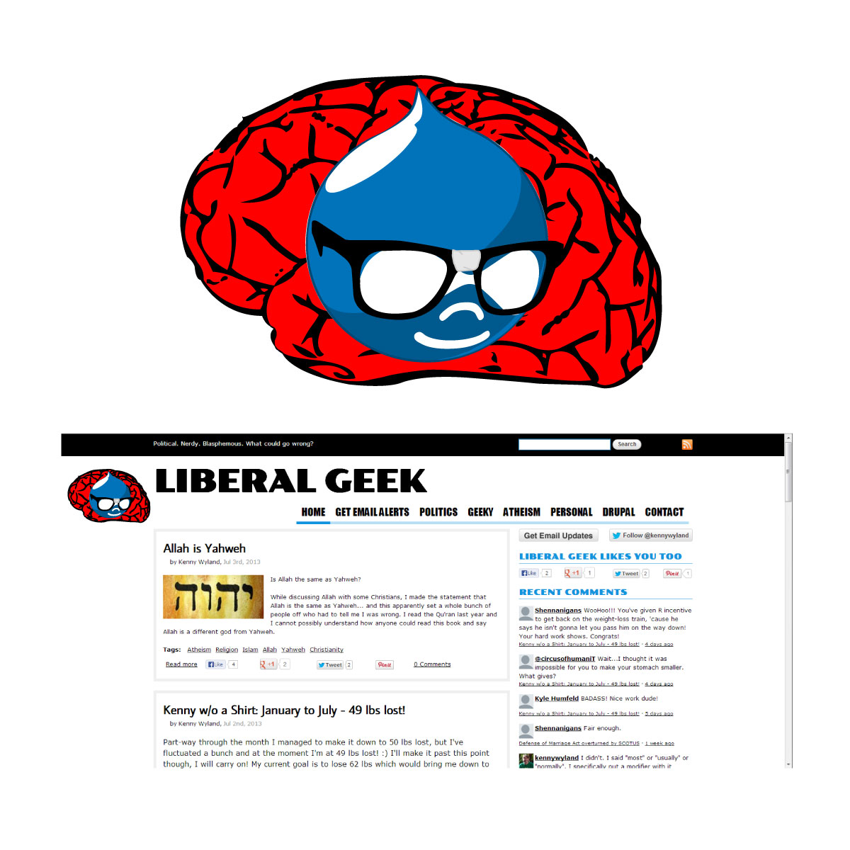Logo Design by dcooke for Liberal Geek | Design #2045987