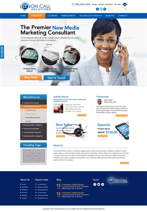 Web Design by AVROM for I. T. On Call | Design: #2078167
