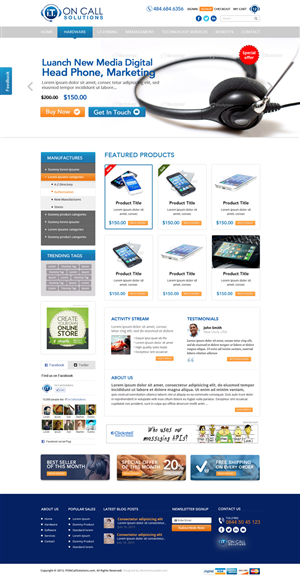 Web Design by AVROM for I. T. On Call | Design: #2083774