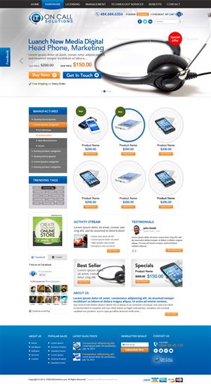 Web Design by AVROM for I. T. On Call | Design: #2088943