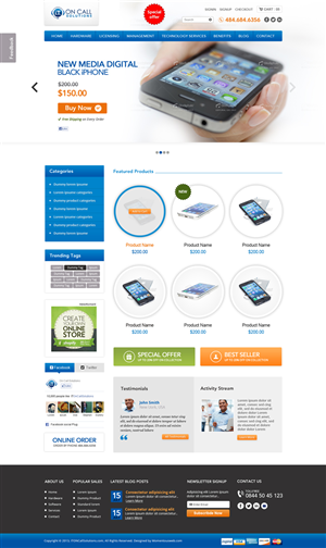 Web Design by AVROM for I. T. On Call | Design: #2103456