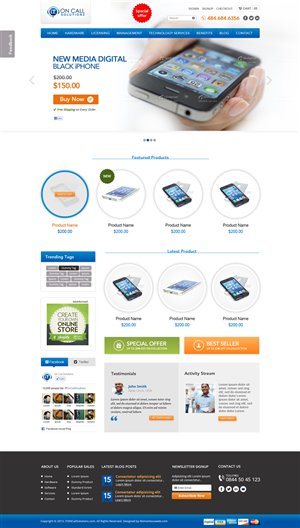 Web Design by AVROM for I. T. On Call | Design: #2103457