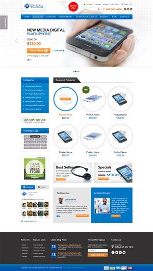 Web Design by AVROM for I. T. On Call | Design: #2105507