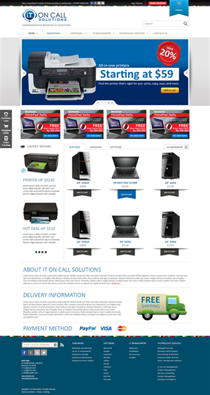Web Design by Visualland for I. T. On Call | Design: #2095850