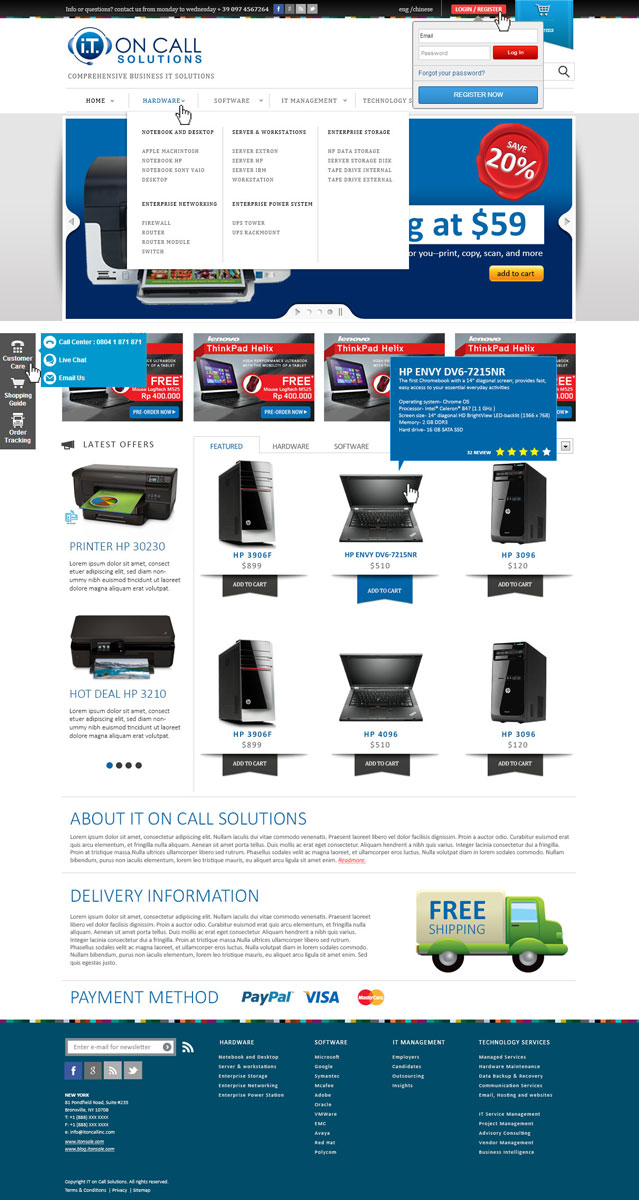 Diseño Web por Visualland para I. T. On Call | Diseño #2095851