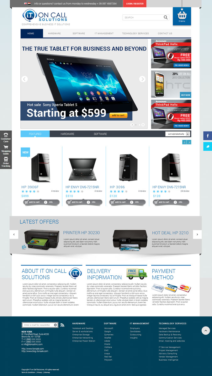 Web Design by Visualland for I. T. On Call | Design #2114125