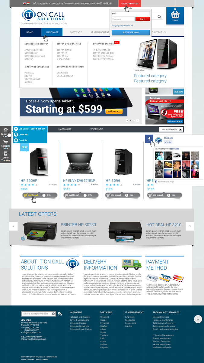 Web Design by Visualland for I. T. On Call | Design #2114129