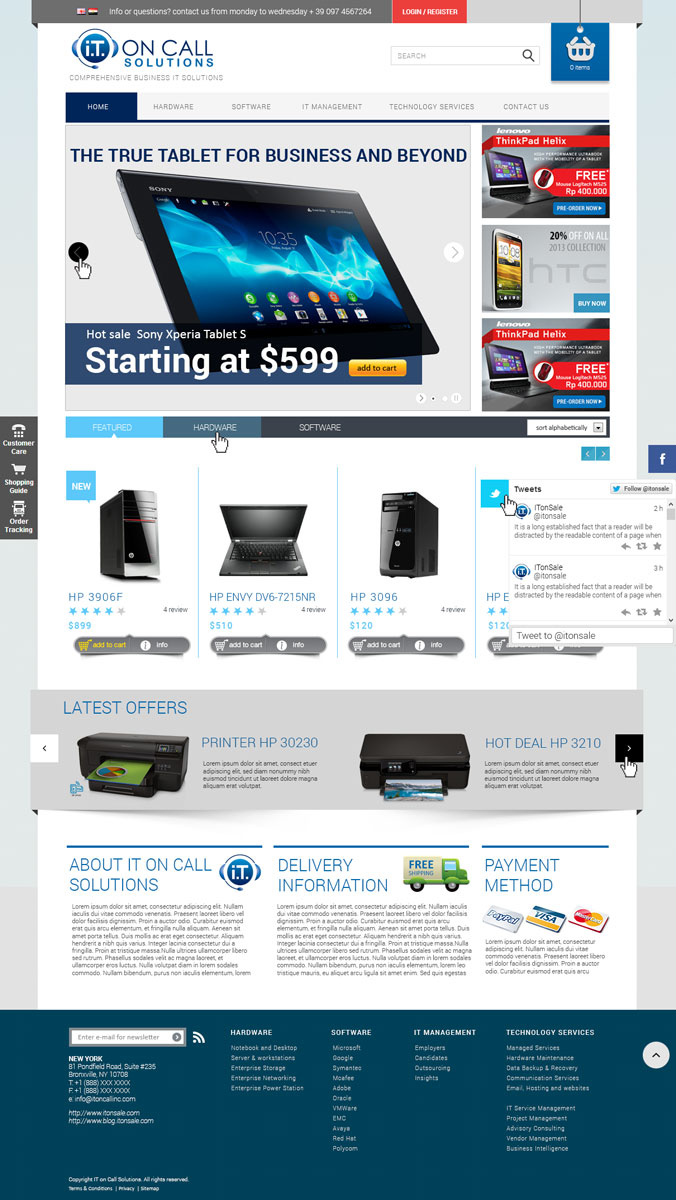 Web Design by Visualland for I. T. On Call | Design #2114141
