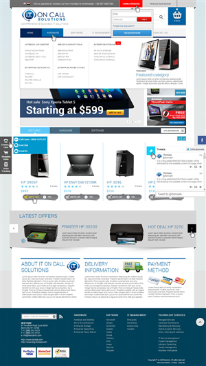 Web Design by Visualland for I. T. On Call | Design: #2119745