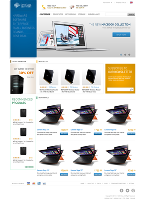 Web Design by Eric Z. for I. T. On Call | Design: #2056557
