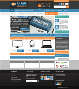 Web Design by Design Monkey (jim) for I. T. On Call | Design: #2057861