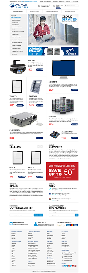 Web Design by Mayank Patel for I. T. On Call | Design: #2120107
