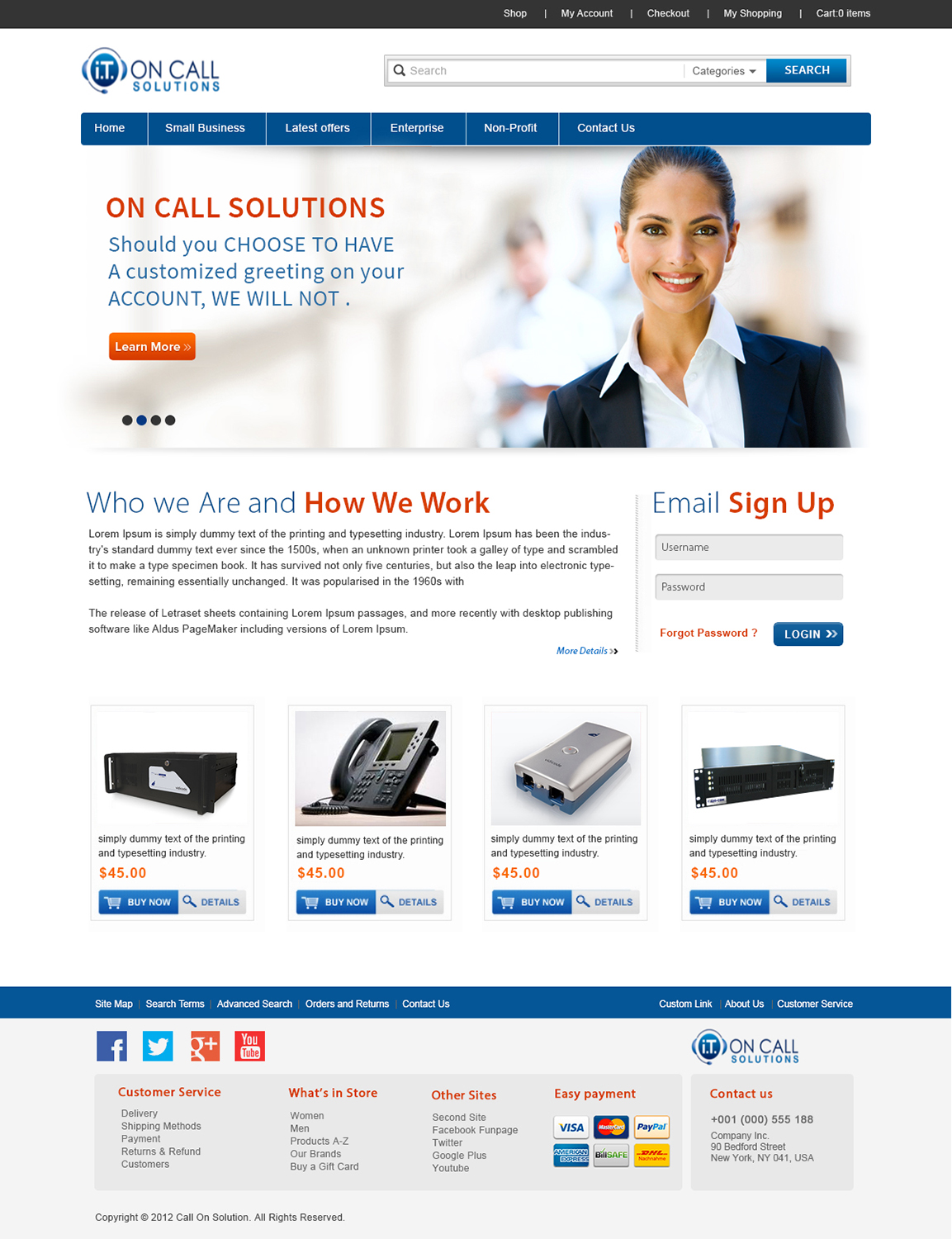 Web Design by webxvision for I. T. On Call | Design #2076110