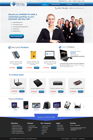 Web Design by webxvision for I. T. On Call | Design: #2086122