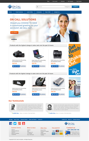 Web Design by webxvision for I. T. On Call | Design: #2093385