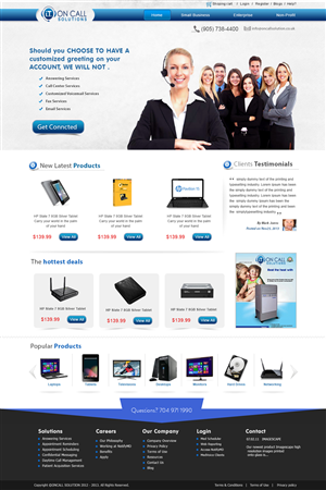 Web Design by webxvision for I. T. On Call | Design: #2102319