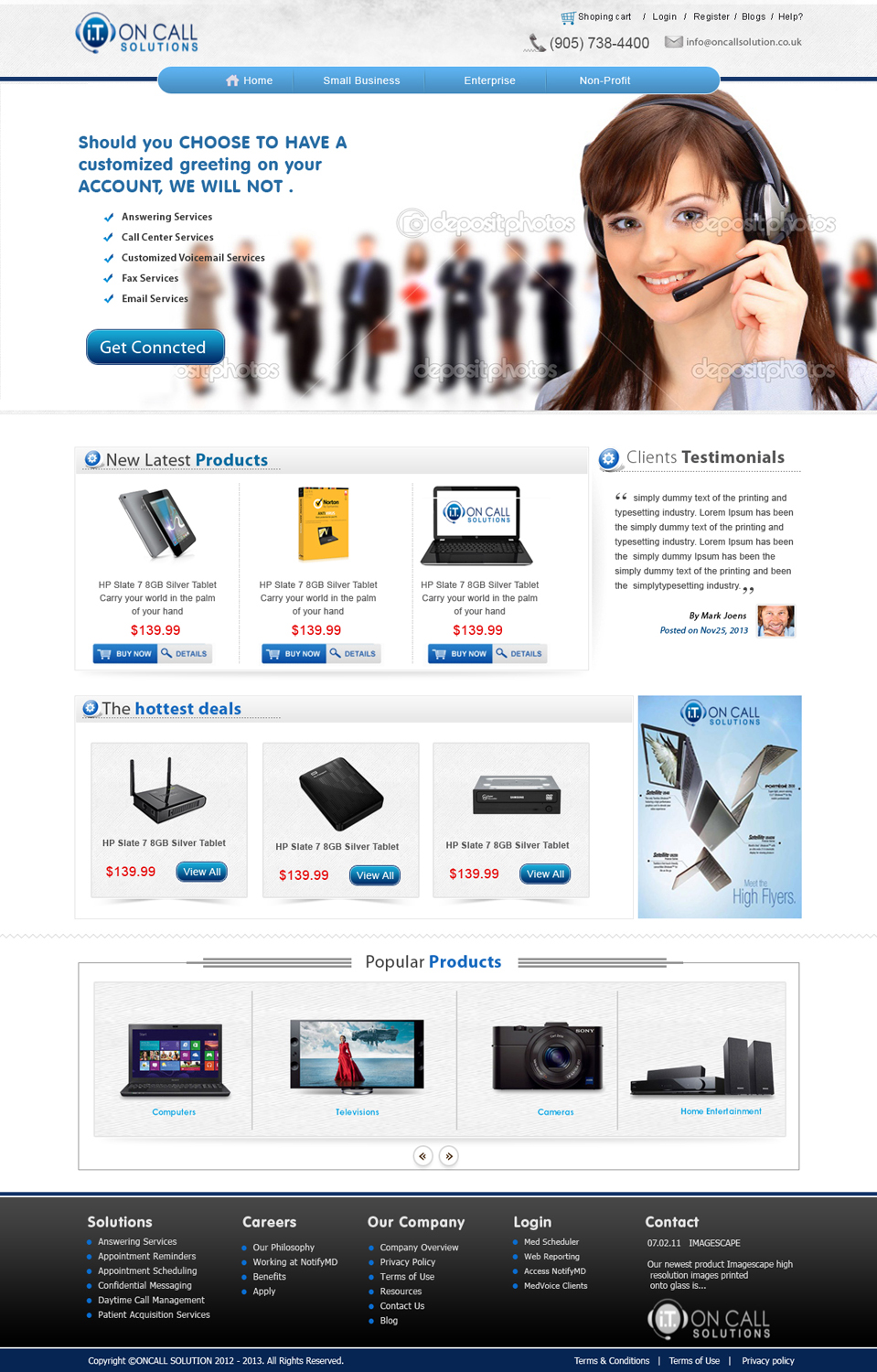 Web-Design von webxvision für I. T. On Call | Design #2102324
