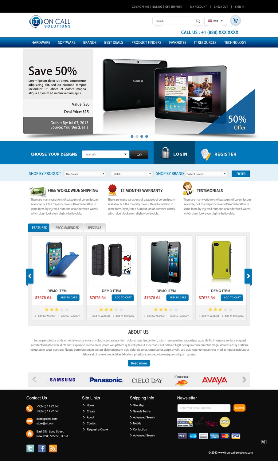 Web Design by pb for I. T. On Call | Design #2061868