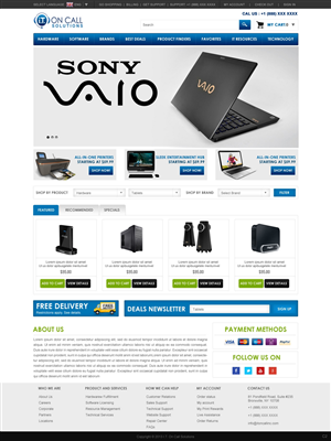 Web Design by pb for I. T. On Call | Design: #2061871