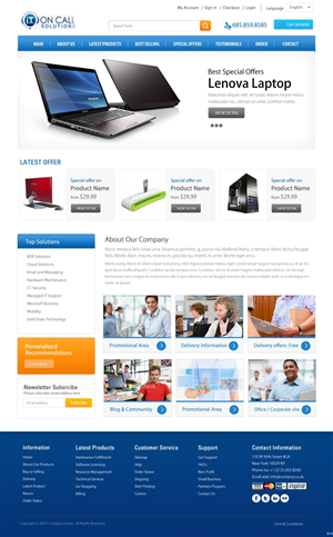 Web Design by pb for I. T. On Call | Design: #2061876
