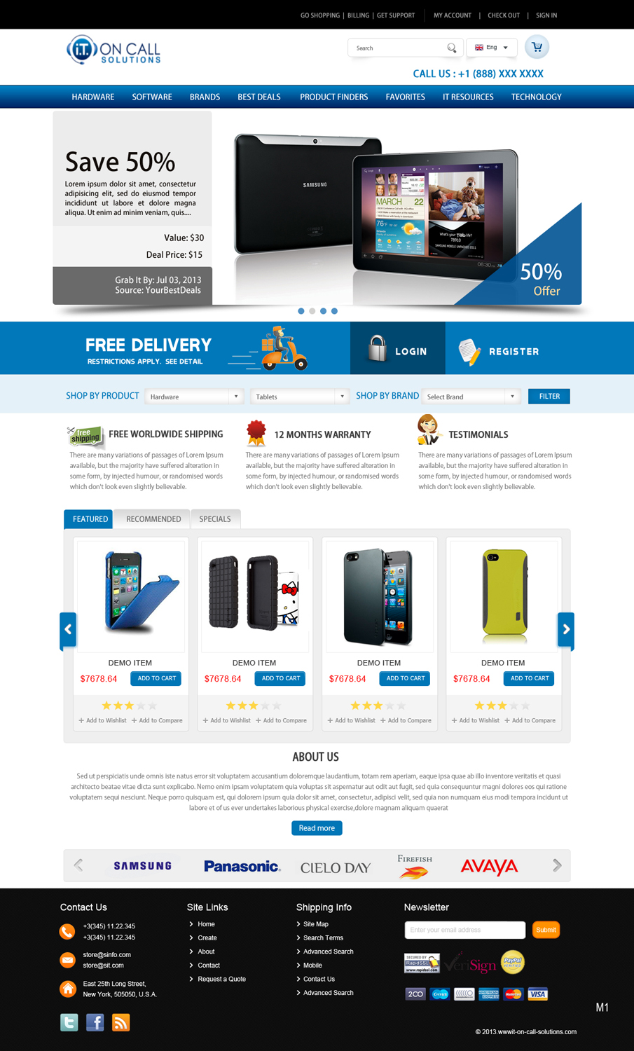 Web Design by pb for I. T. On Call | Design #2063340