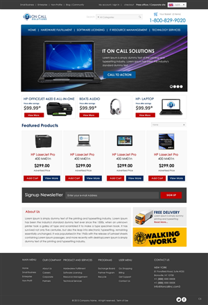 Web Design by pb for I. T. On Call | Design: #2066756