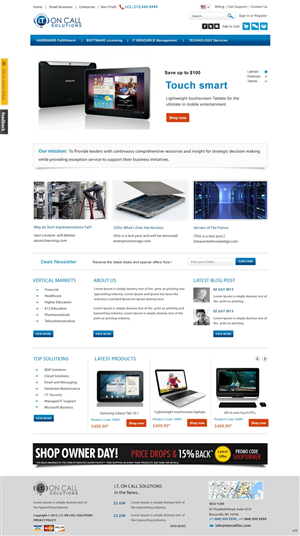 Web Design by pb for I. T. On Call | Design: #2066762