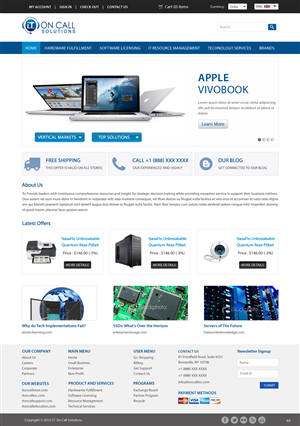 Web Design by pb for I. T. On Call | Design: #2066763