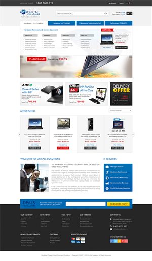 Web Design by the-lion-king for I. T. On Call | Design: #2076102
