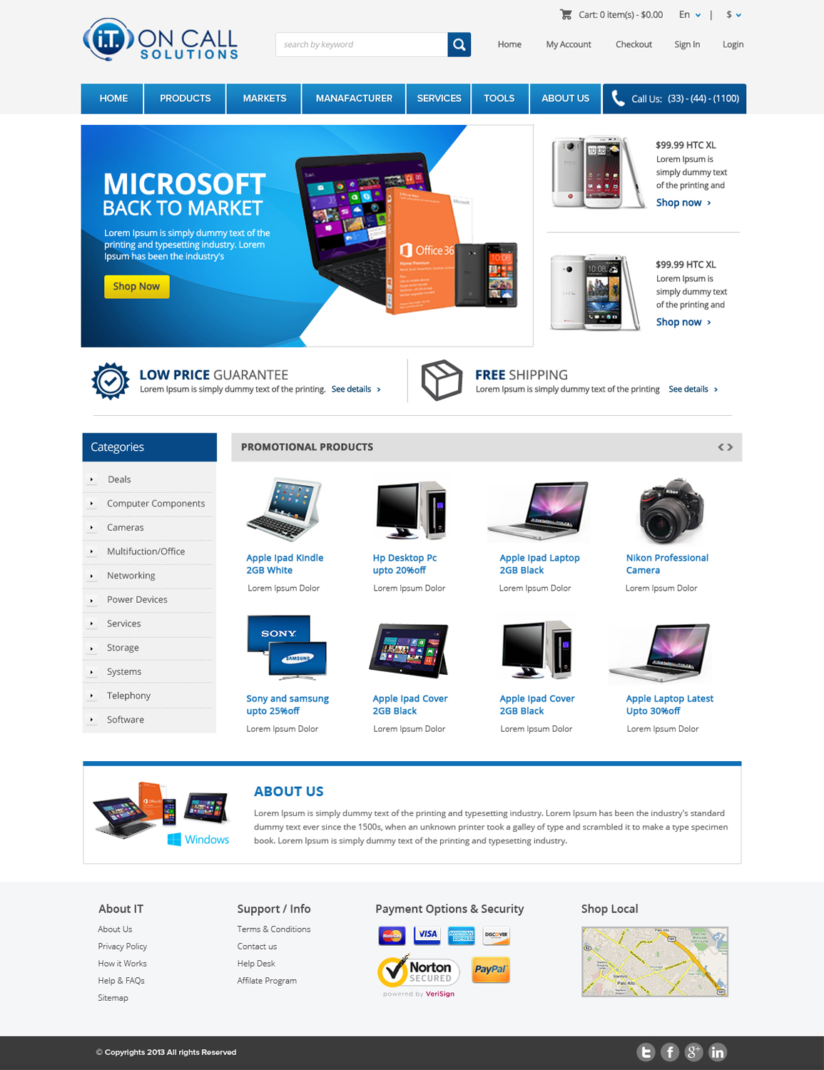 Diseño Web por OM para I. T. On Call | Diseño #2082727