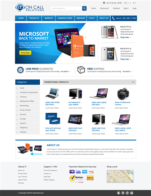 Web Design by OM for I. T. On Call | Design: #2082727