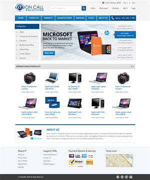 Web Design by OM for I. T. On Call | Design: #2082729