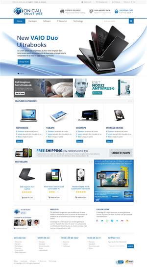 Web Design by OM for I. T. On Call | Design: #2087977