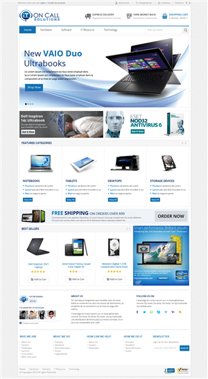 Web Design by OM for I. T. On Call | Design: #2087982