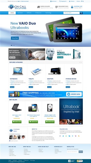 Web Design by OM for I. T. On Call | Design: #2093441