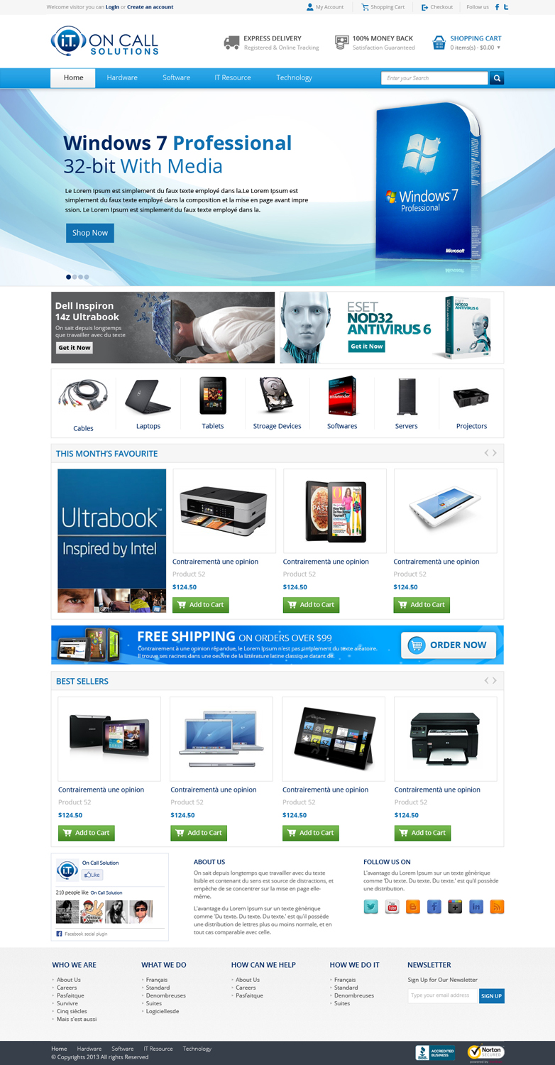 Diseño Web por OM para I. T. On Call | Diseño #2098067