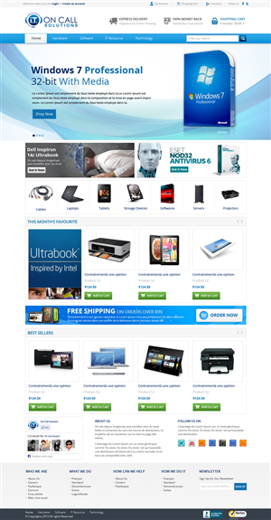 Web Design by OM for I. T. On Call | Design: #2098067