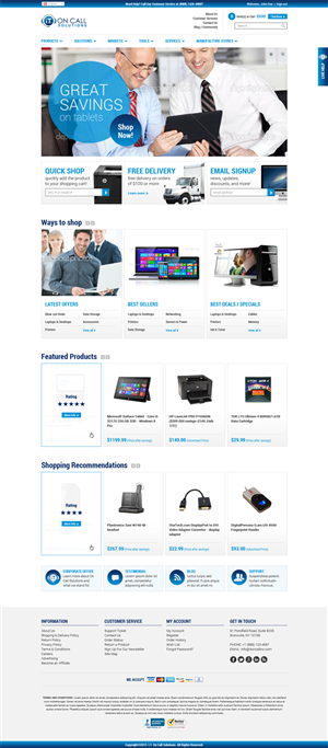 I.T. On Call Store | Web Design by MIND