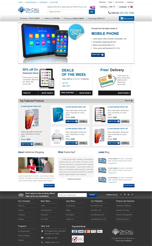 Web Design by Sbss for I. T. On Call | Design: #2066961