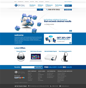 Web Design by TechWise for I. T. On Call | Design: #2060000