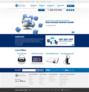 Web Design by TechWise for I. T. On Call | Design: #2060003
