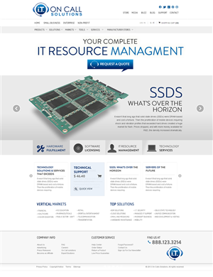 Web Design by Behriatech for I. T. On Call | Design: #2083854