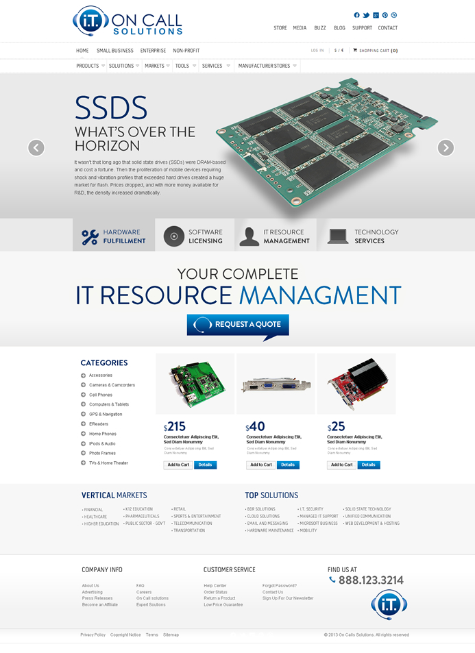 Diseño Web por Behriatech para I. T. On Call | Diseño #2087401