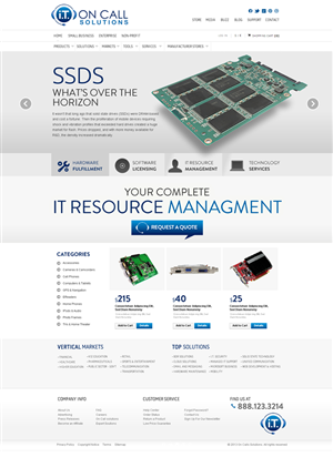 Web Design by Behriatech for I. T. On Call | Design: #2087401