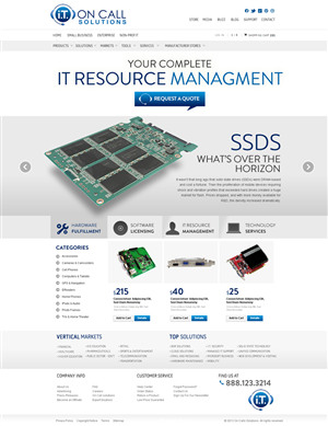 Web Design by Behriatech for I. T. On Call | Design #2087407