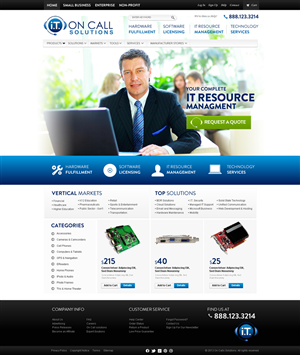 Web Design by Behriatech for I. T. On Call | Design: #2087412