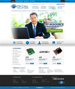 Web Design by Behriatech for I. T. On Call | Design: #2087419