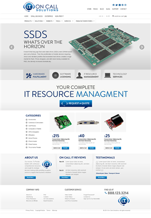 Web Design by Behriatech for I. T. On Call | Design: #2089812
